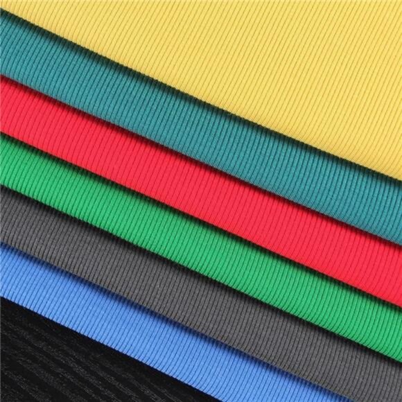 Women's Summer Scoop Neck Short Sleeve T-Shirts Ribbed Knit Slim Fitted - Picture 6 of 7